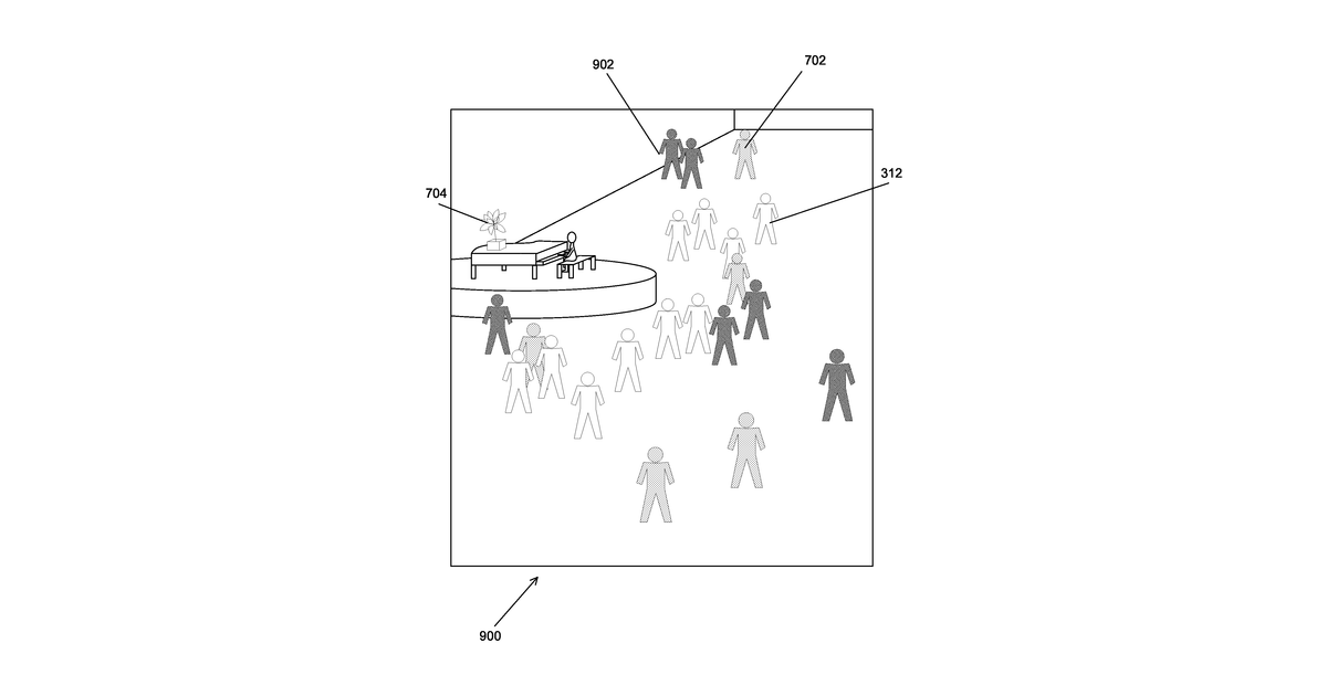 Patent drawing for Method, system and apparatus of recording and playing back an experience in a virtual worlds system