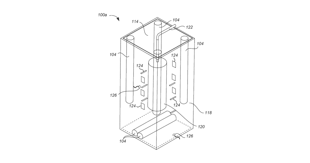 Patent drawing for Disinfection system for reusable medical instruments