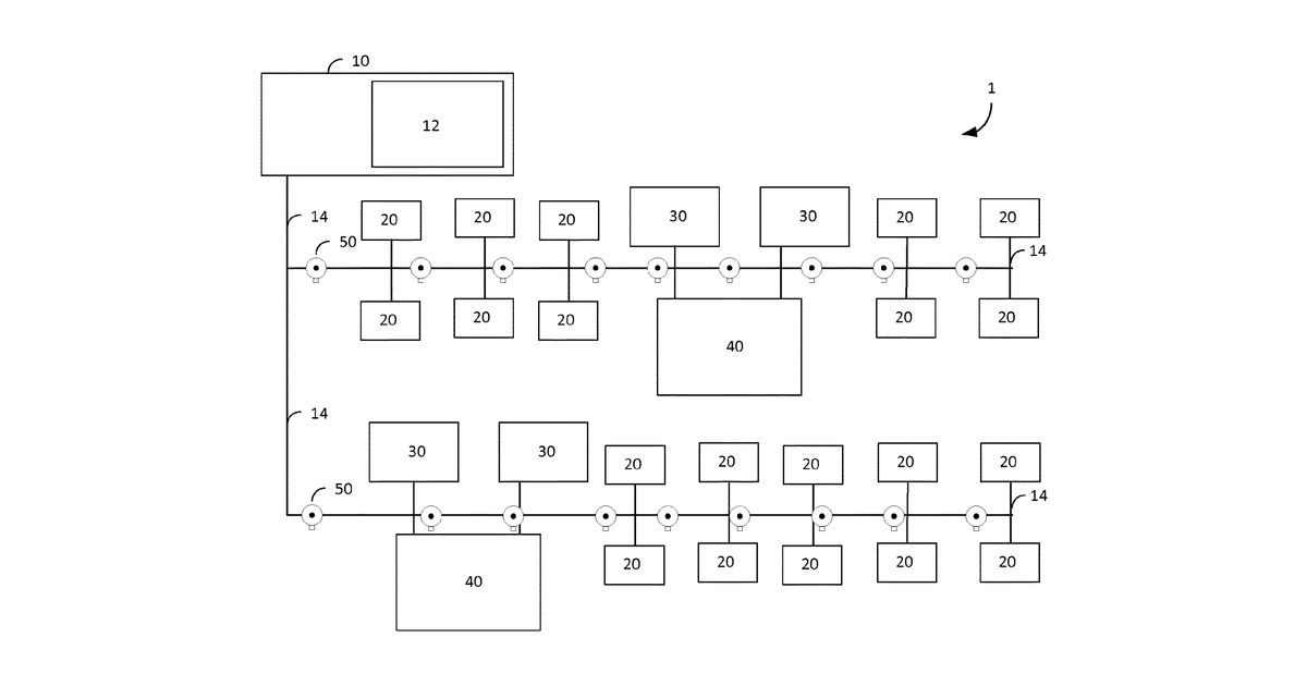 Patent drawing for Remote monitoring of water distribution system