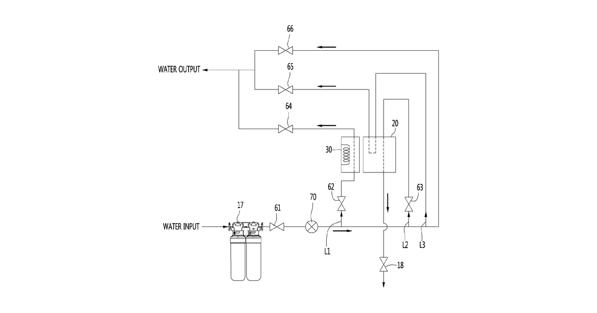 Patent drawing for Filter for water purifier and water purifier including the same