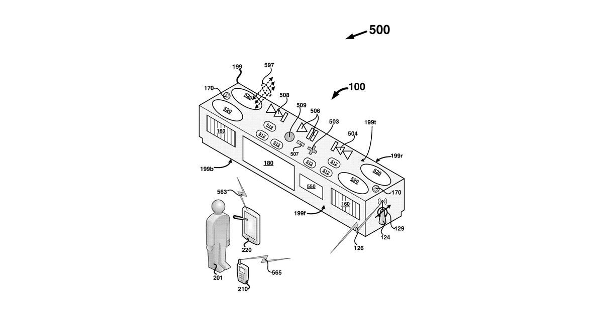Patent drawing for Proximity-based control of media devices for media presentations
