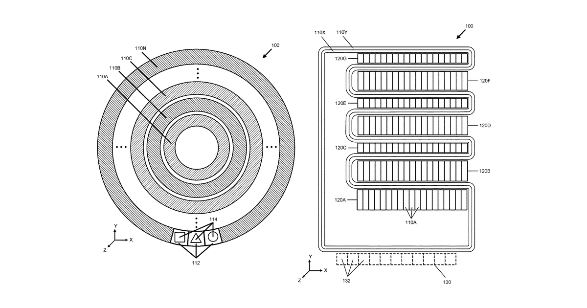 Patent drawing for Coordinated conveyers in an automated system