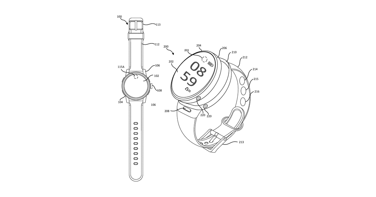Patent drawing for Electronic devices and systems