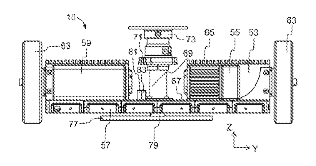 Patent drawing for Two wheel automatic guided vehicles used in combination