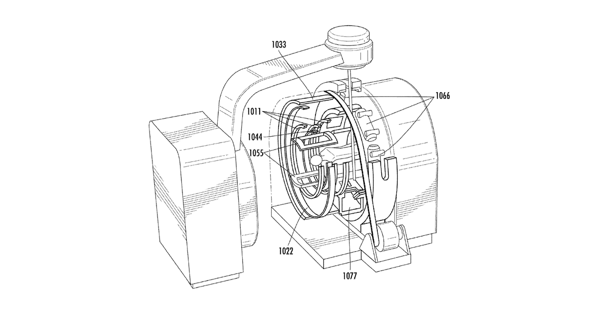Patent drawing for Stationary source computed tomography and CT-MRI systems