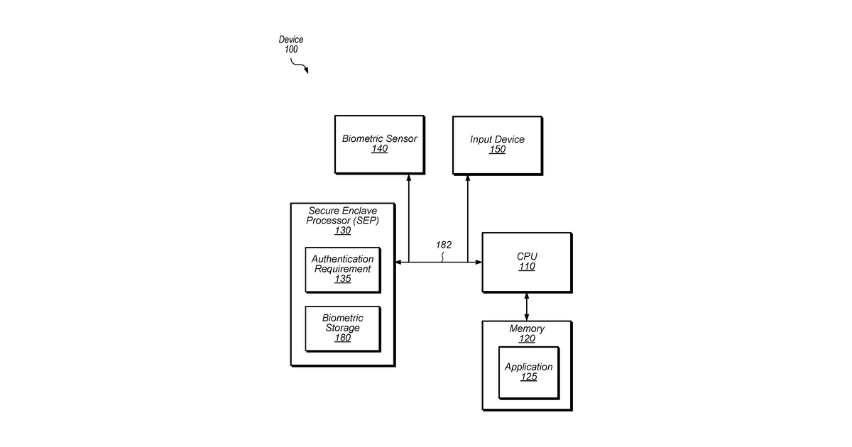 Patent drawing for Authentication techniques in response to attempts to access sensitive information