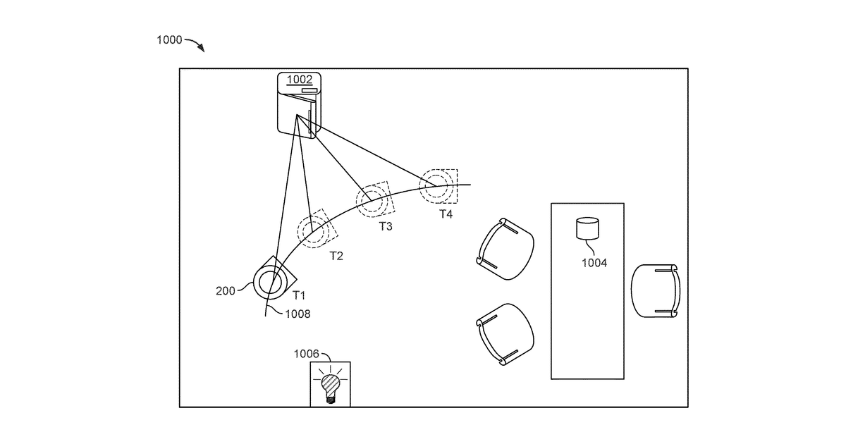 Patent drawing for Mapping, controlling, and displaying networked devices with a mobile cleaning robot