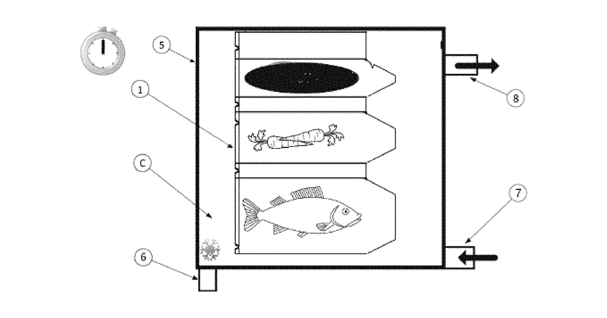 Patent drawing for Automated immersion apparatus and method for cooking meals