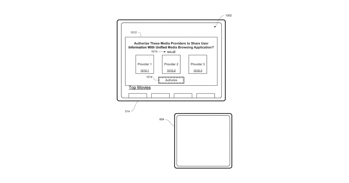 Patent drawing for User interfaces for browsing content from multiple content applications on an electronic device