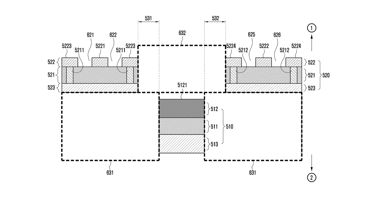 Patent drawing for Printed circuit board for transmitting signal in high-frequency band and electronic device including same