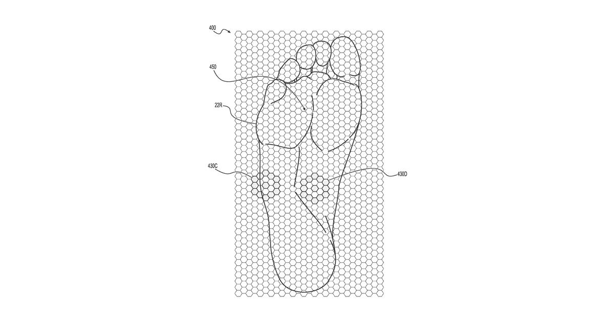 Patent drawing for Measurement of susceptibility to diabetic foot ulcers