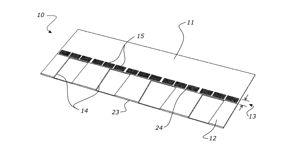 Patent drawing for Roofing, cladding or siding module, its manufacture and use