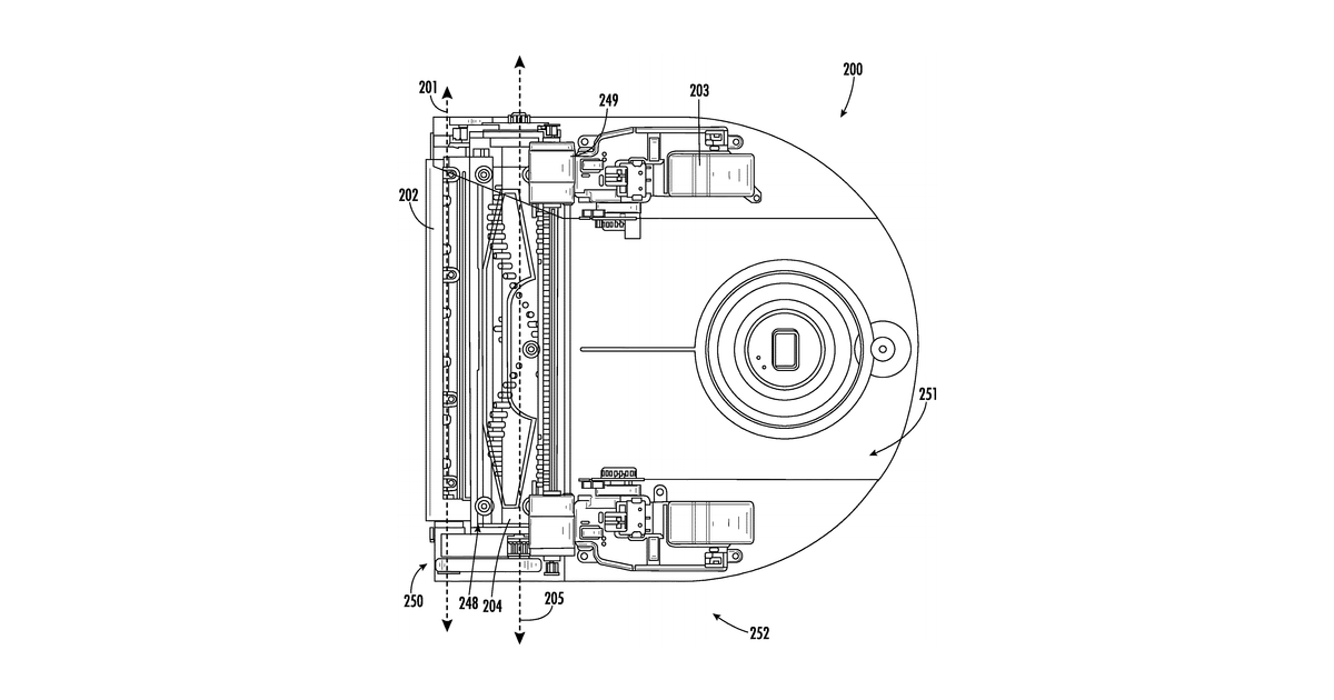 Patent drawing for Robotic cleaner