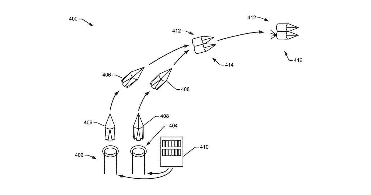 Patent drawing for Systems and techniques for launching a payload