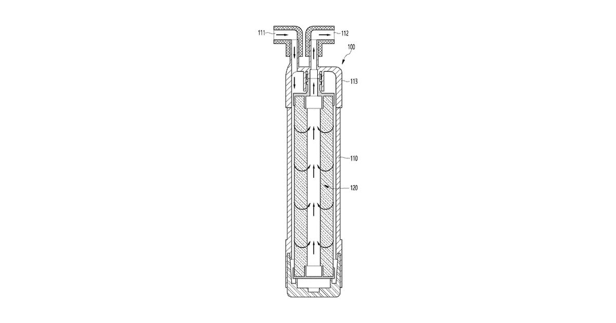 Patent drawing for Water purifier filter, and water purifier comprising same