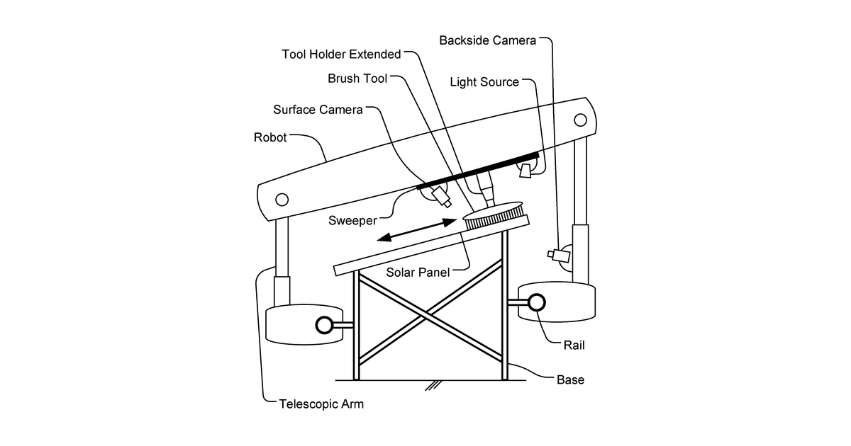 Patent drawing for Robot for solar farms