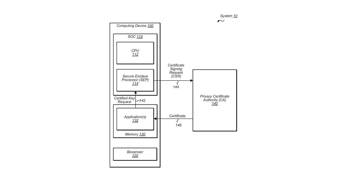 Patent drawing for Secure circuit for encryption key generation