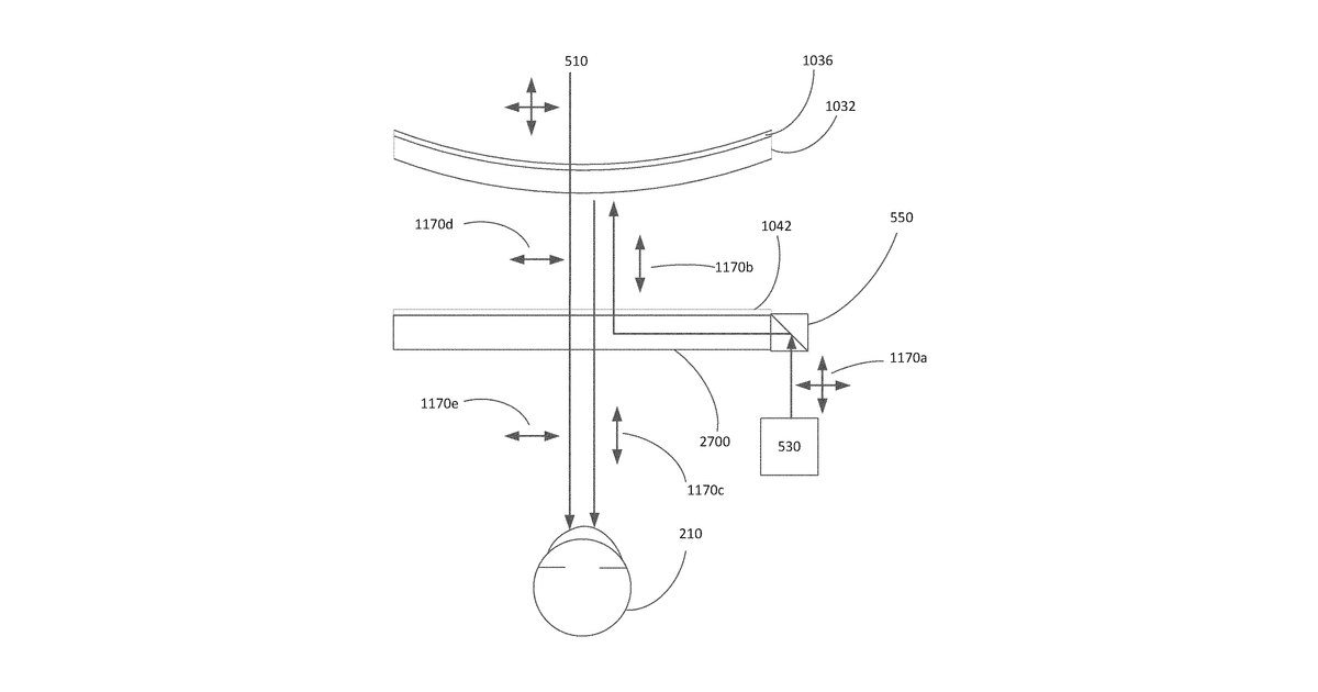 Patent drawing for Display system with variable power reflector