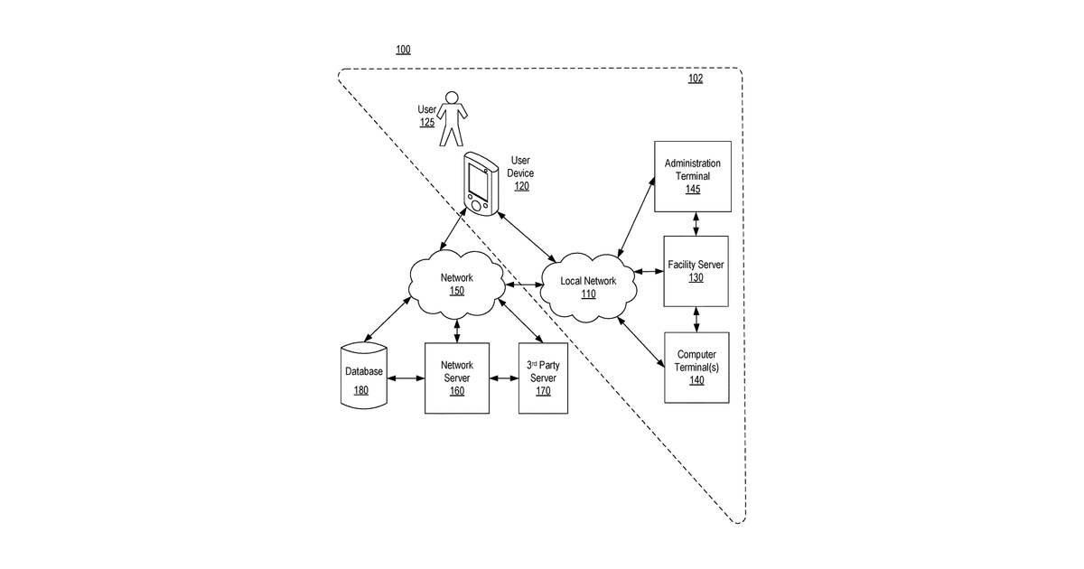 Patent drawing for Systems and methods for protecting displayed patient information