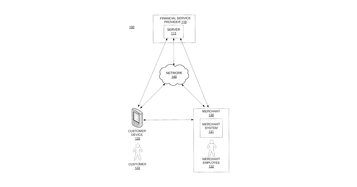 Patent drawing for Voice recognition to authenticate a mobile payment