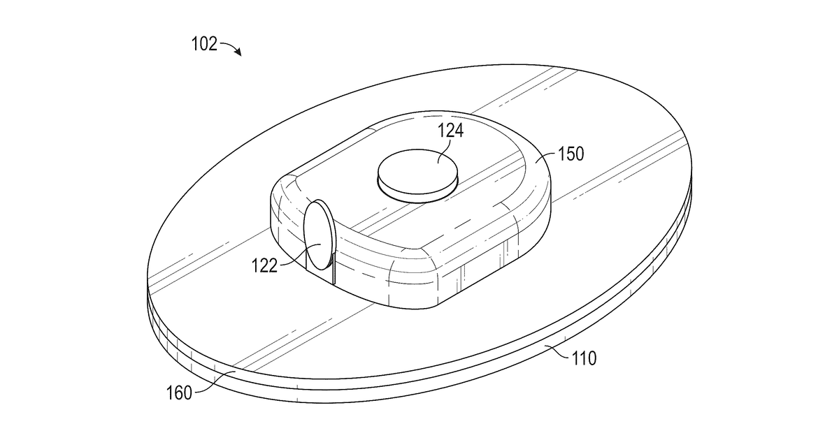 Patent drawing for Patient-worn wireless physiological sensor with pairing functionality