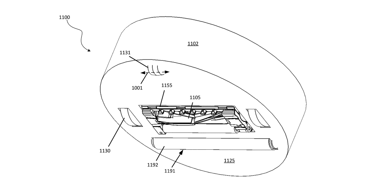 Patent drawing for Liquid-permeable brush roll for use with cleaners including robotic cleaners