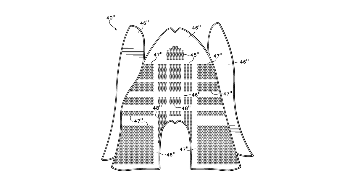 Patent drawing for Article of footwear having a textile upper