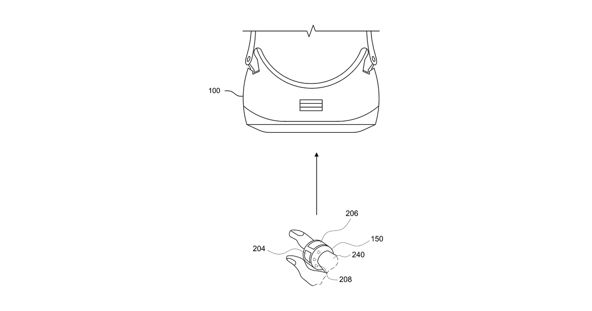 Patent drawing for Wearable ring device and user interface processing