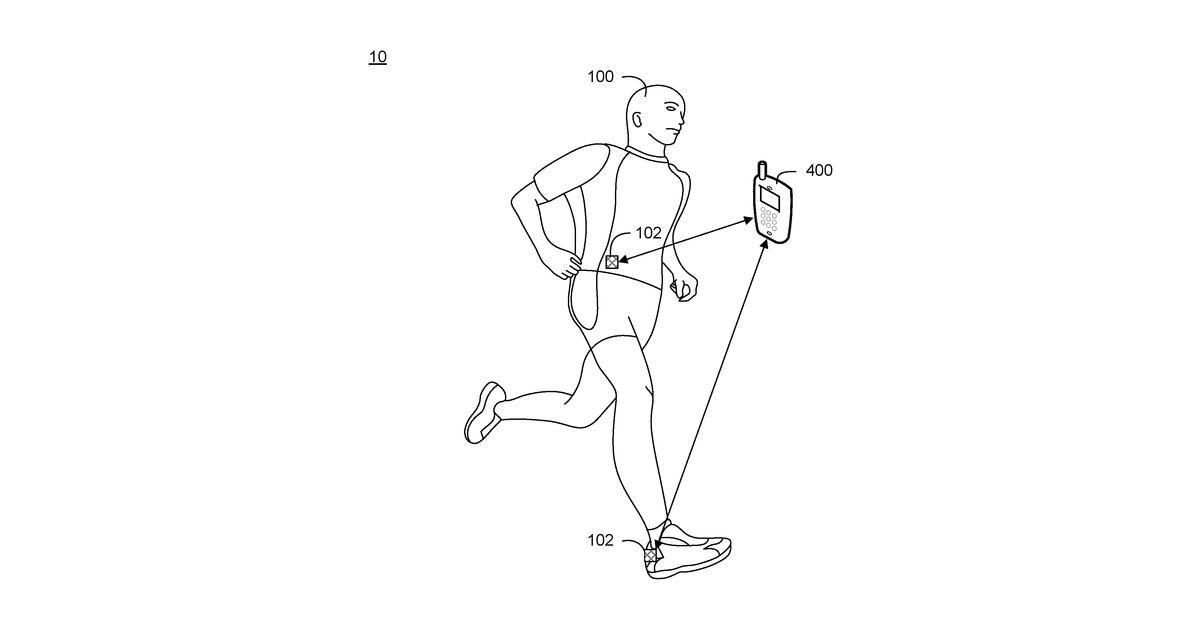 Patent drawing for Automatic cycling workout detection systems and methods