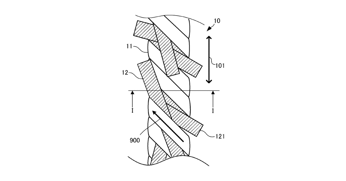 Patent drawing for Antibacterial twisted yarn, and antibacterial yarn and antibacterial cloth including antibacterial twisted yarns