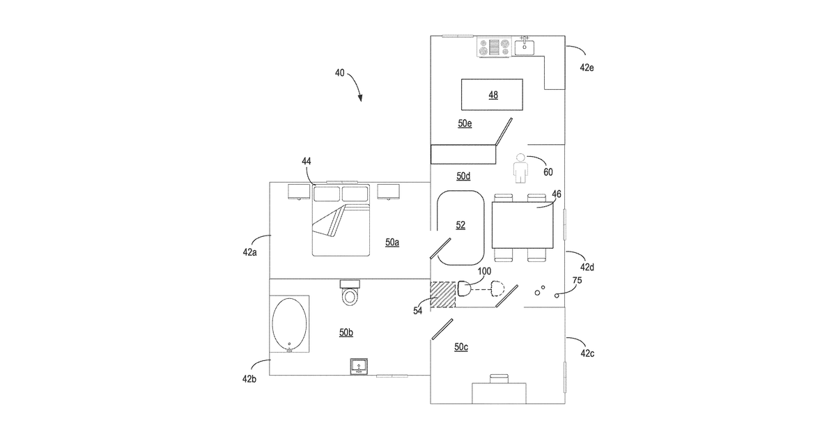 Patent drawing for Mobile cleaning robot hardware recommendations