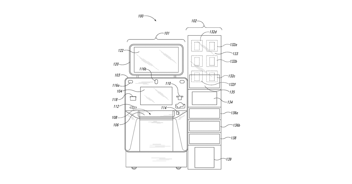 Patent drawing for Systems and methods for vending and/or purchasing mobile phones and other electronic devices