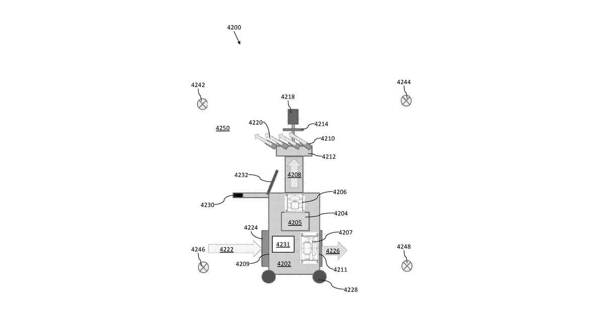 Patent drawing for Systems, methods, and apparatuses for disinfection and decontamination