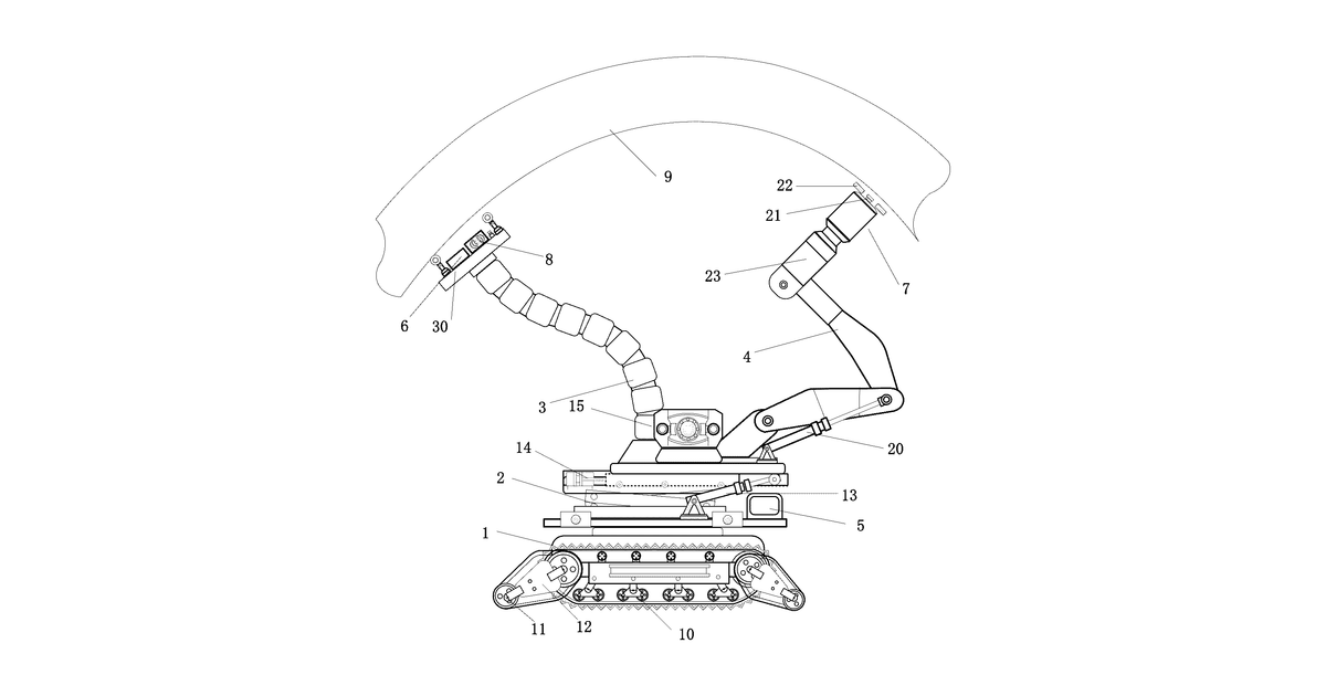 Patent drawing for Multi-scale inspection and intelligent diagnosis system and method for tunnel structural defects