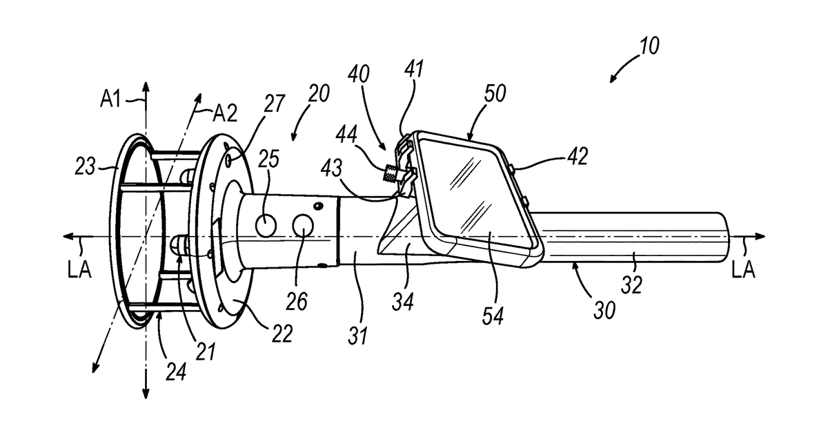 Patent drawing for Air measuring device and methods of use