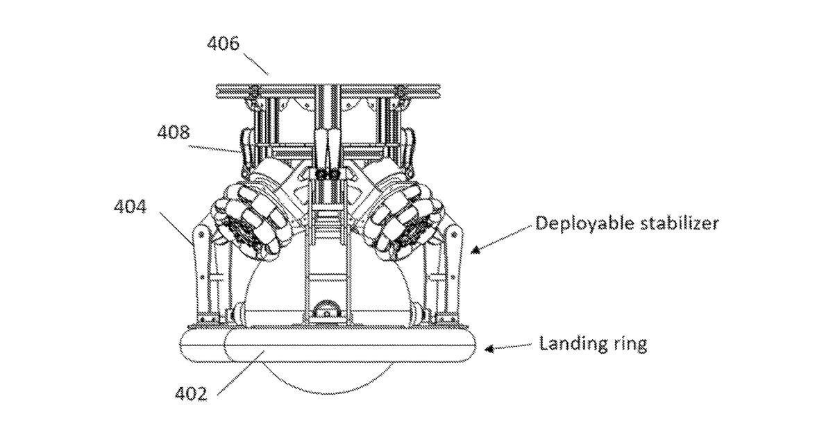 Patent drawing for Low-profile and high-load ball-balancing rolling system