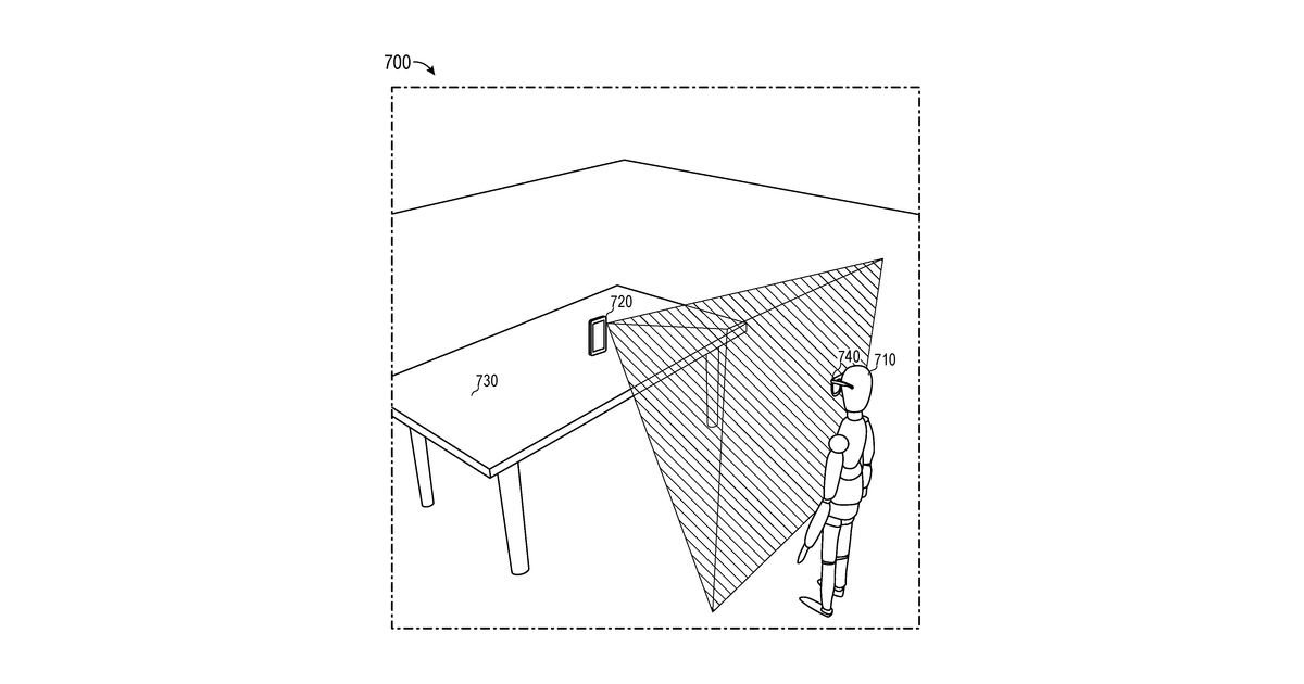 Patent drawing for External computer vision for an eyewear device