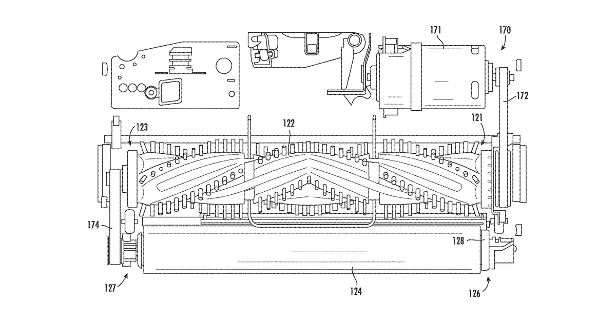 Patent drawing for Surface cleaning head for vacuum cleaner