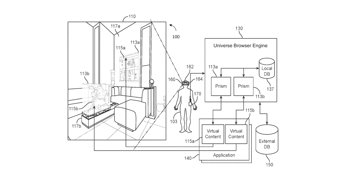 Patent drawing for Management framework for mixed reality devices