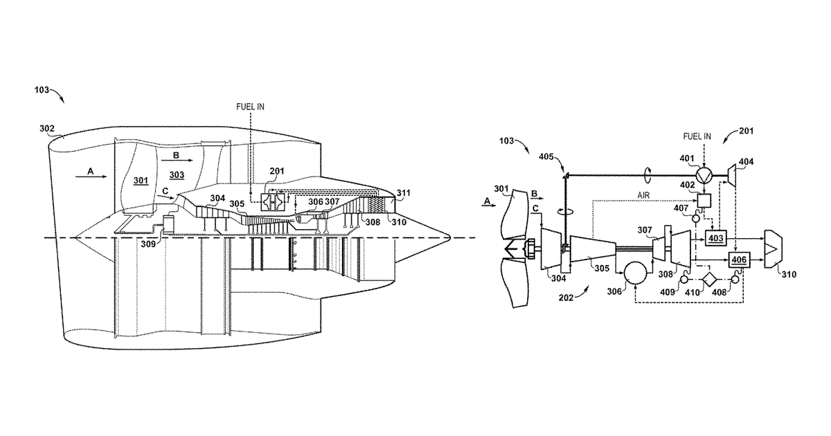 Patent drawing for Combined cycles