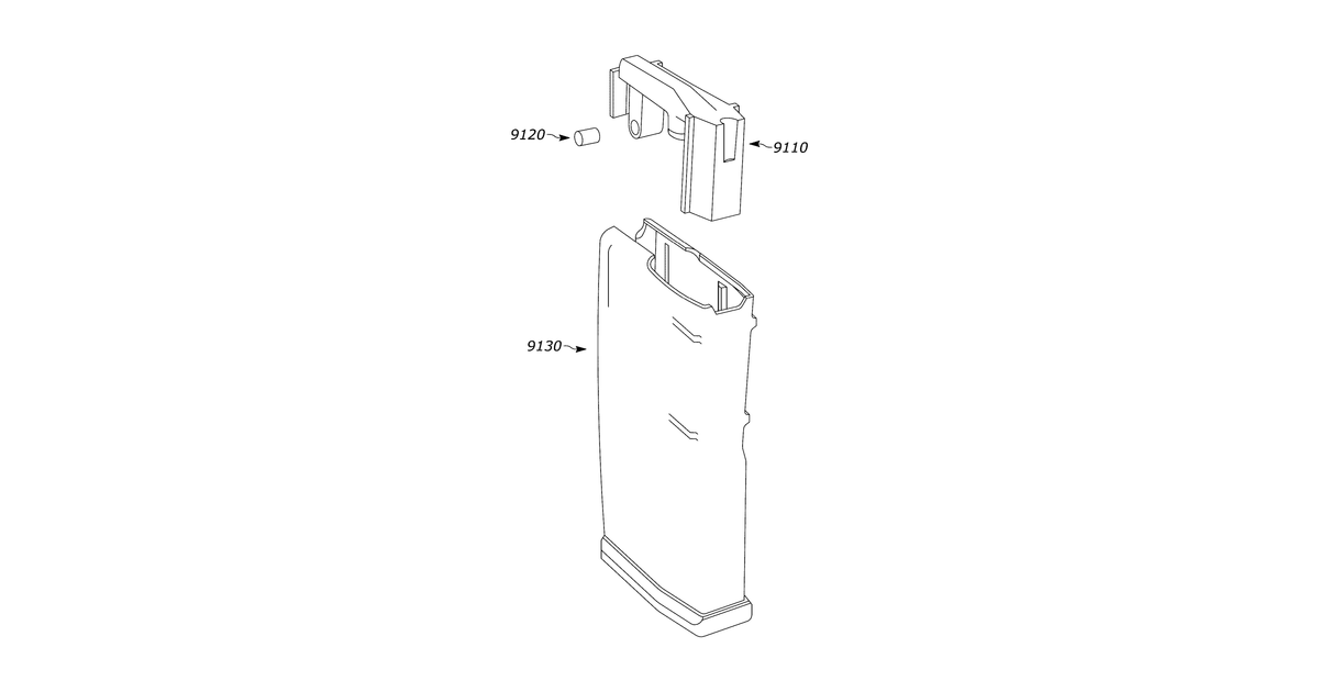 Patent drawing for Viewing optic with round counter system