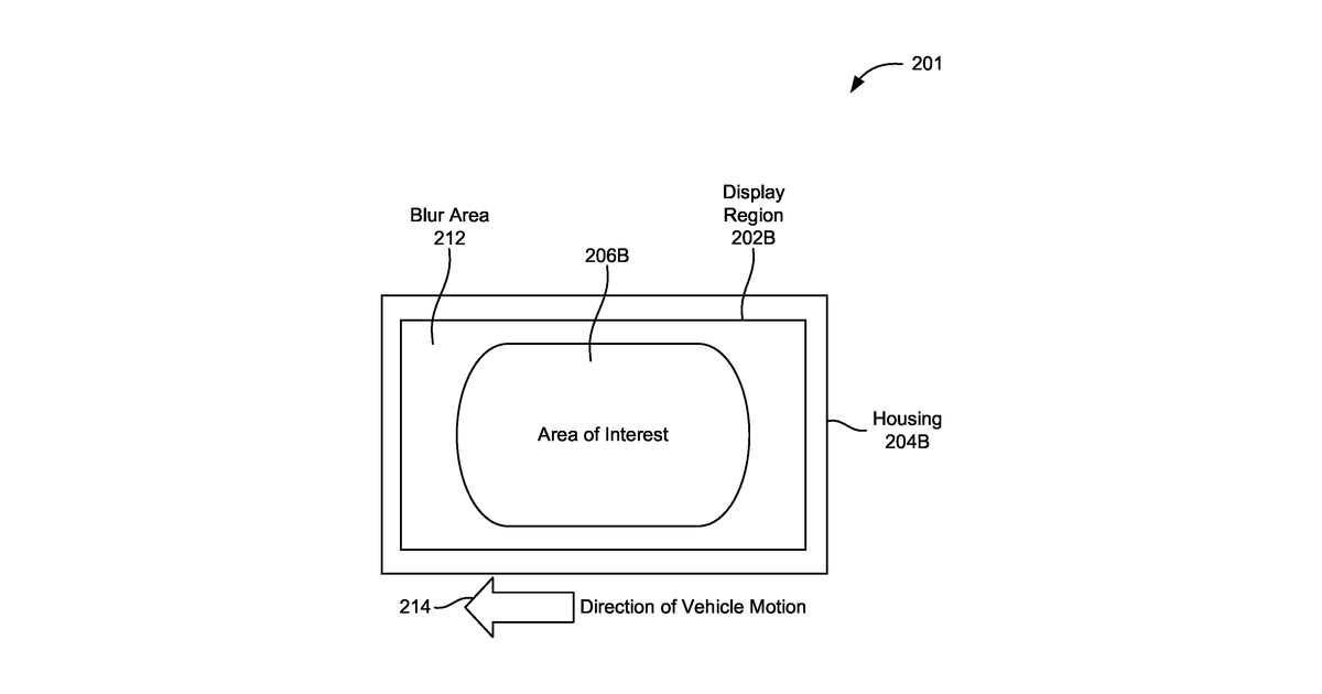 Patent drawing for Adaptive adjustments to visual media to reduce motion sickness