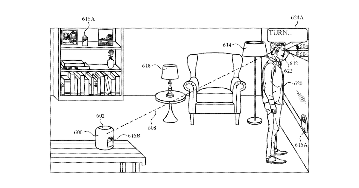 Patent drawing for Device control using gaze information