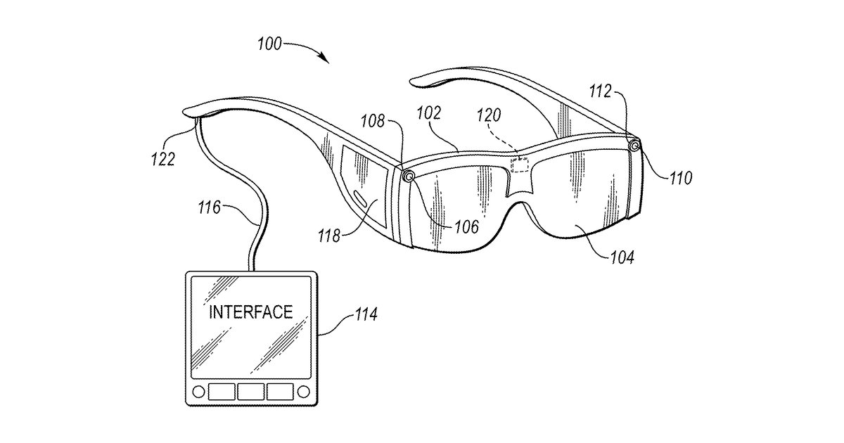 Patent drawing for Electronic tracking system with heads up display