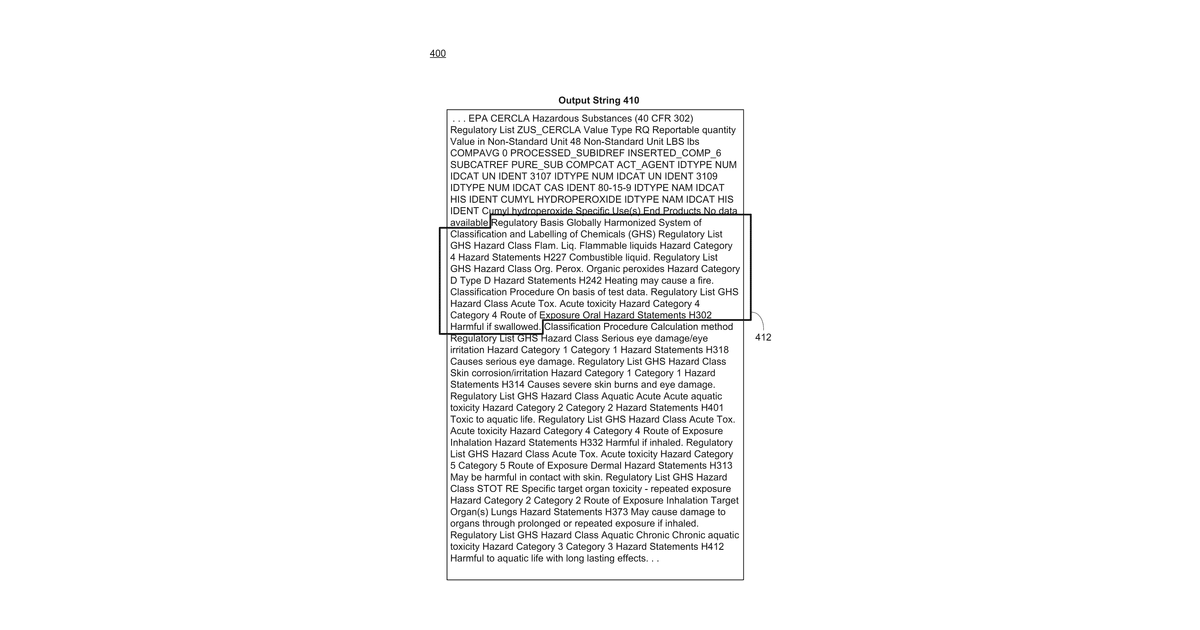 Patent drawing for Classification of dangerous goods via machine learning