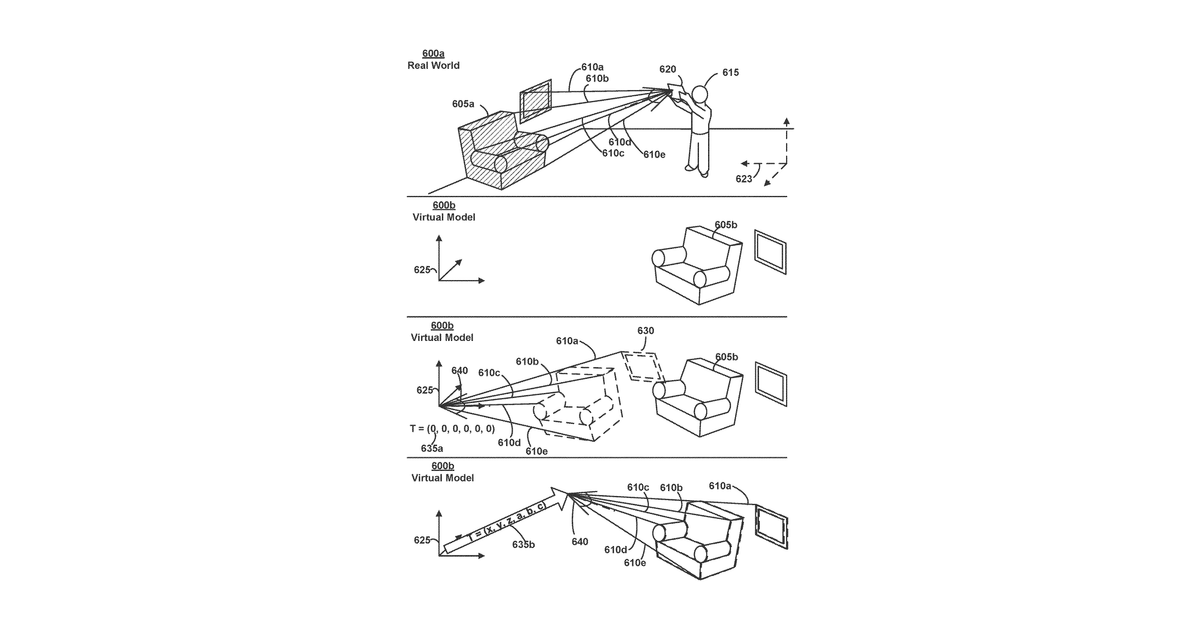 Patent drawing for Optimizing head mounted displays for augmented reality