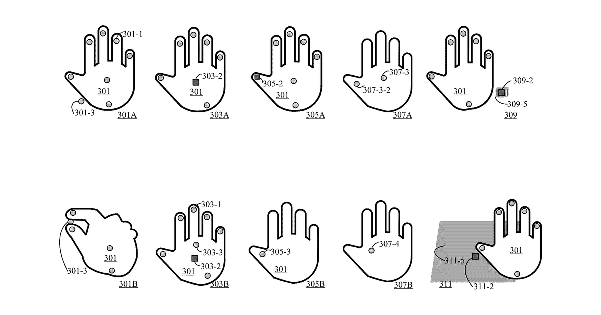Patent drawing for Interactions with virtual objects for machine control