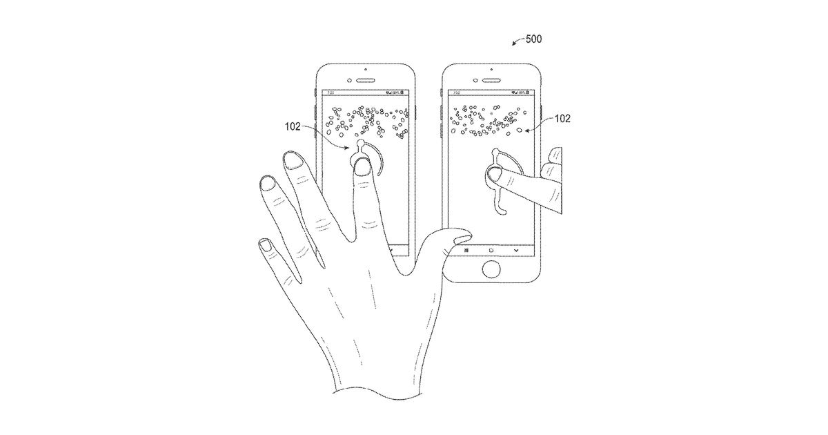 Patent drawing for Real-time video communication interface with haptic feedback response