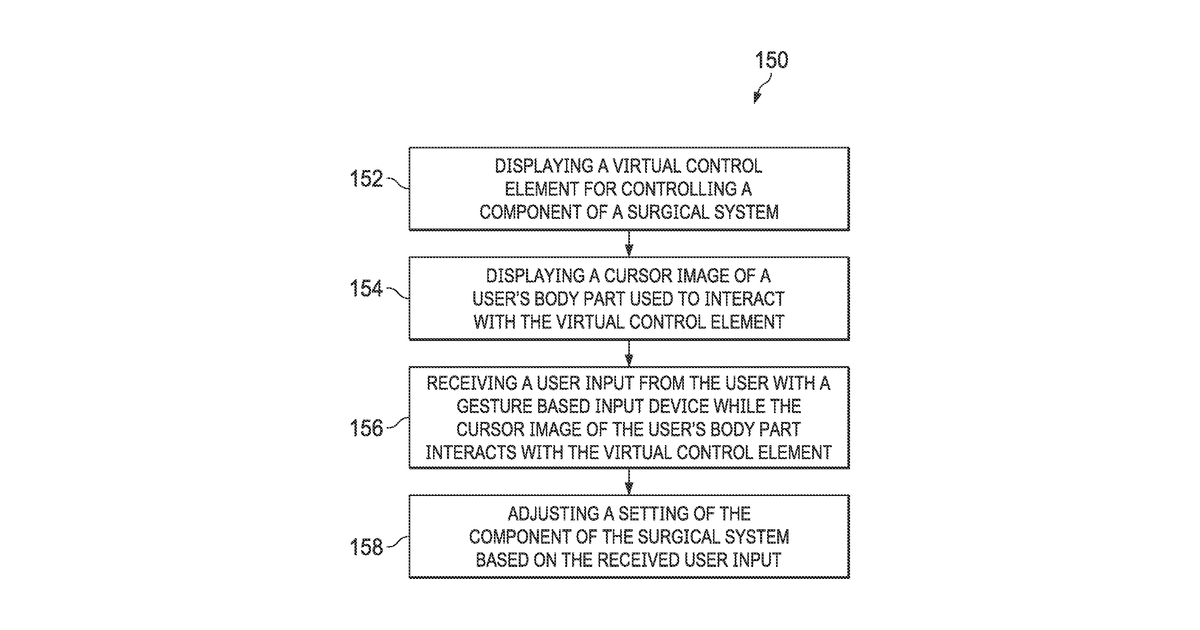 Patent drawing for Systems and methods for presenting augmented reality in a display of a teleoperational system