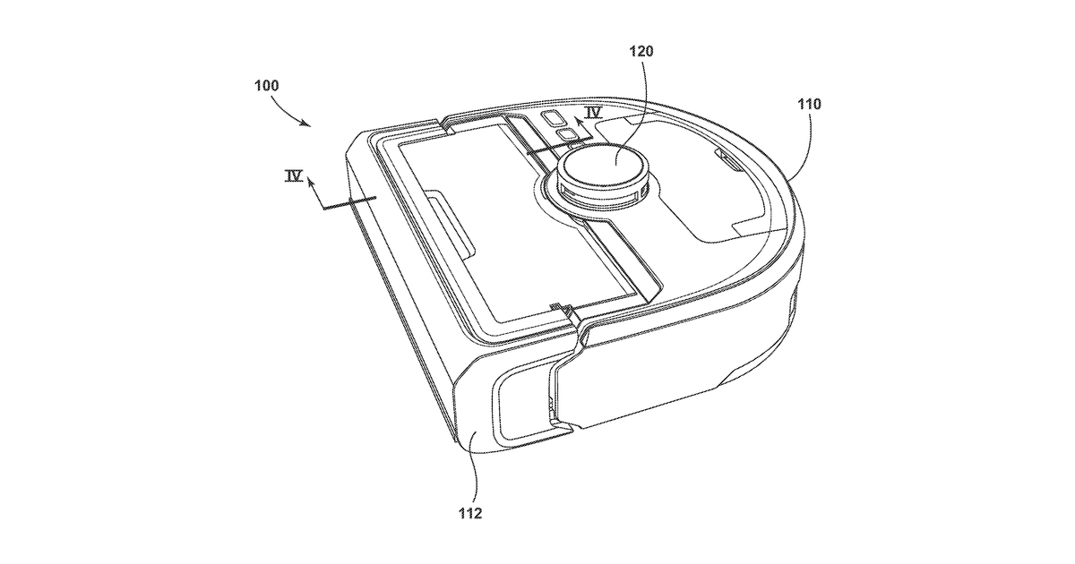 Patent drawing for Pooling mitigation for autonomous wet cleaning robot